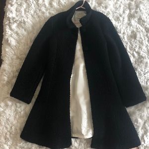 girl’s cute black coat